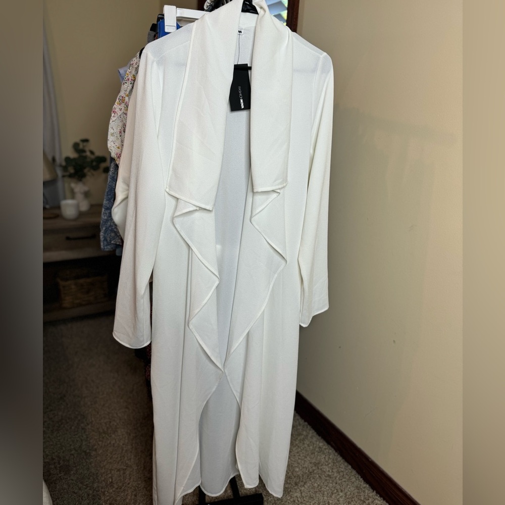 Fashion Nova Business Casual Coat - Off White.